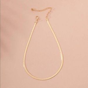 Simple Solid Gold Necklace